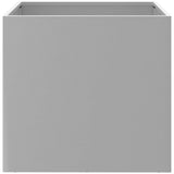 Planters 2 pcs Silver 49x47x46 cm Galvanised Steel 841570