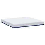 Mattress White and Blue 180 x 200 cm Gel Memory Foam 4106344