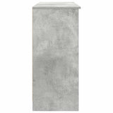Sideboard with Drawer Concrete Grey 101x35x76 cm Engineered Wood 861565