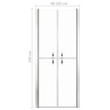 Shower Door Clear ESG 101x190 cm 148784