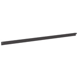 Lawn Edging 10 pcs 102 x 4 x 4 cm Steel Black 8008714