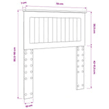 Headboard Old Wood Engineered wood 888493