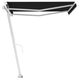 Freestanding Manual Retractable Awning 300x250 cm Anthracite 3069499