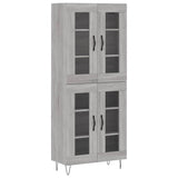 Highboard Grey Sonoma 69.5x34x180 cm Engineered Wood 3198311