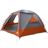 Dome Tent with Removable Rainfly Grey and Orange 12-Person 42017381