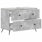 Bathroom Sink Cabinet BREDA Concrete Grey 82 x 41x 59 cm 897458