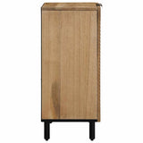 ZNTS Sideboard Brown 60x33x75 cm Solid Wood Mango 4017722