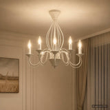 Chandelier E14 Metal White 52 x 47 cm 42053772
