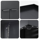 Wheelie Bin Storage for 3 Bins Anthracite 204 x 77.5 x 121.5 cm 3394744