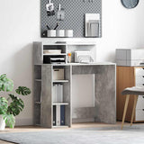 Desk Concrete Grey 90 x 48 x 101.5 cm Engineered Wood 869525
