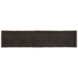 Table Top Dark Brown 180x40x cm Treated Solid Wood Live Edge 364041