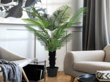 175cm Artificial Areca Palm Tree with 16 PE Leaves, Decorative Artificial Plant with Plastic Pot and T3398P377844
