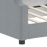 Day Bed without Mattress Light Grey 90x190 cm Single Fabric 354218