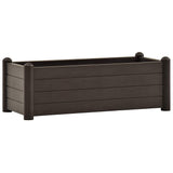 Garden Raised Bed PP Mocha 100x43x35 cm 313976