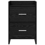 Bedside Tables Black Oak 40 x 30 x 60 cm Engineered Wood 8010965