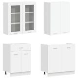 Kitchen Unit LYON 8 pcs White Engineered Wood 3438203