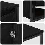 Bathroom Furniture Set with Drawer with Shelf 2 pcs Black oak 3328374