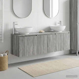 Bathroom Cabinet Set 3 pcs Grey Sonoma 49.5 x 44.5 x 65 cm 3405693