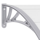 45628 Door Canopy Grey 120x100 cm PC