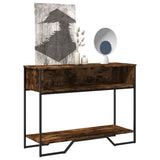 Console Table Smoked Oak 100x35x74.5 cm Engineered Wood 848531