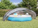 Pool Dome Folding Manual Transparent 500 x 500 x 236 cm PVC 42001124