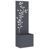 Garden Privacy Screen Floral Anthracite 50 x 32 x 150 cm 876478