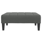 Footstool Dark Grey 77x55x31 cm Fabric 4007381