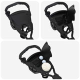Golf Trolley with Seat Folding Black 95 x 69 x 114 cm Iron 42033588