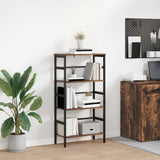 Bookshelf Smoked Oak 60 x 29.5 x 115 cm Engineered Wood 883924