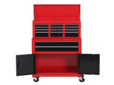 Tool Chest, Metal Tool Cabinet on Wheels with 6 Drawers, Pegboard, Top Chest and Roller Cabinet T3398P344721