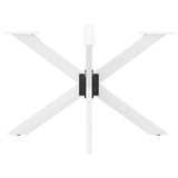 Dining Table Leg Spider Shape White 120x68x cm Steel 4013113
