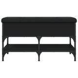 Shoe Bench Black 82x42x45 cm Engineered Wood 835192