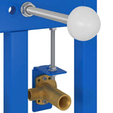 Bathroom Wall Support Height Adjustable Blue 50 x 3 x 112 cm 4106573