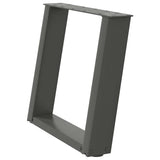 Coffee Table Legs U-Shaped 2 pcs Anthracite 50x cm Steel 4012766