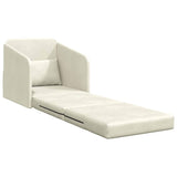 Sofa Bed Cream 65 x 80 x 83 cm Velvet 4106654