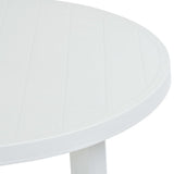 Garden Table White 89 cm Plastic 48805
