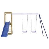 Outdoor Playset Brown Solid pine wood, Polypropylene Large 3155929