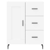 Highboard White 69.5x34x180 cm Engineered Wood 3190037