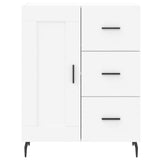 Highboard White 69,5x34x180 cm Engineered Wood 3190037