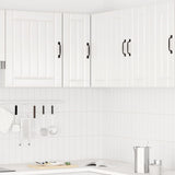 Kitchen Wall Corner Cabinet Porto High Gloss White Engineered Wood 854099