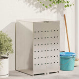 Wheelie Bin Storage with Gas Lift-up Lid for 240L Bin Silver 42018689