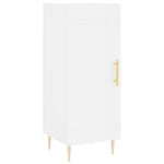 Highboard White 34.5x34x180 cm Engineered Wood 3199097