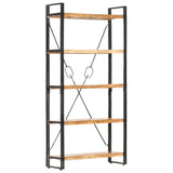 5-Tier Bookcase 90x30x180 cm Solid Acacia Wood 286587