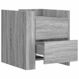 Bedside Cabinet Grey Sonoma 45x50x50 cm Engineered Wood 848288