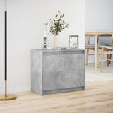 Sideboard with LED Concrete Grey 72x34x61 cm Engineered Wood 852176