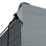 ZNTS Professional Folding Party Tent with 3 Sidewalls 3x4 m Steel Anthracite 48896