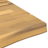 Live Edge Table Top 100 x 80 x 3.5 cm Rectangular White 938643
