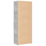 Highboard Concrete Grey 70x42.5x185 cm Engineered Wood 3281465