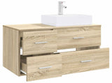 Bathroom Furniture Set 2 pcs Sonoma Oak Engineered Wood 3403970