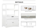 Bathroom Floor Cabinet, Free Standing Kitchen Cupboard with Shelves, Drawer and Doors, Storage T3398P342223
